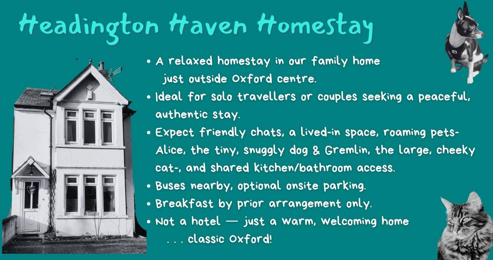 Headington Haven Homestay Oxford Eksteriør bilde